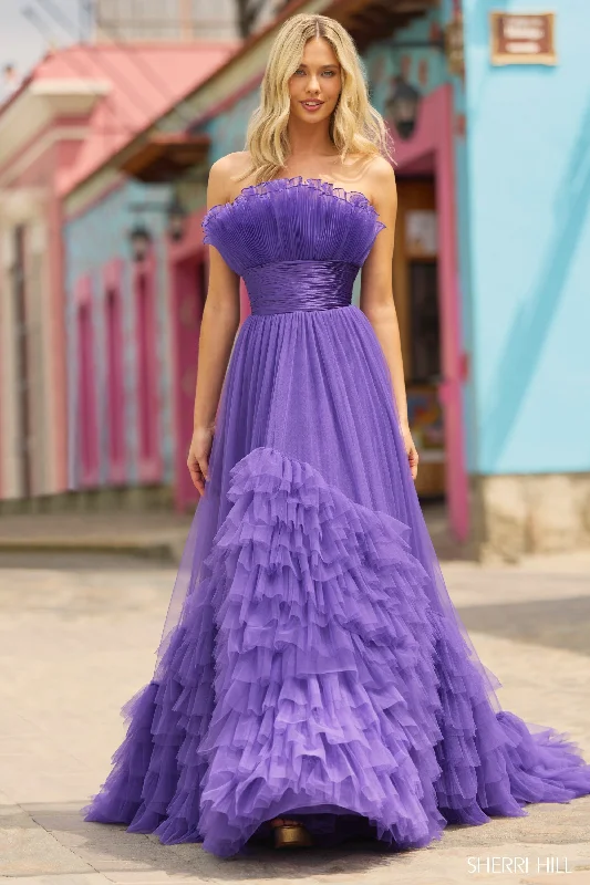 Sherri Hill 55323 B Satin Wedding Dress