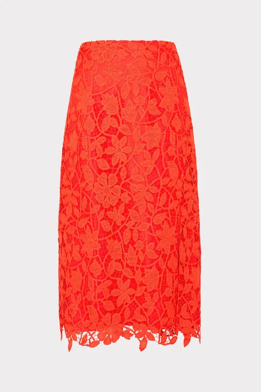 Carreen Summer Floral Lace Skirt Comfortable unclassified skirts