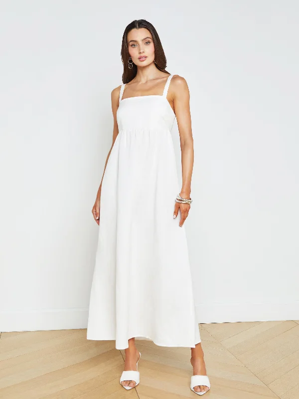 Jessamy Linen-Blend Maxi Dress Winter maxi dresses