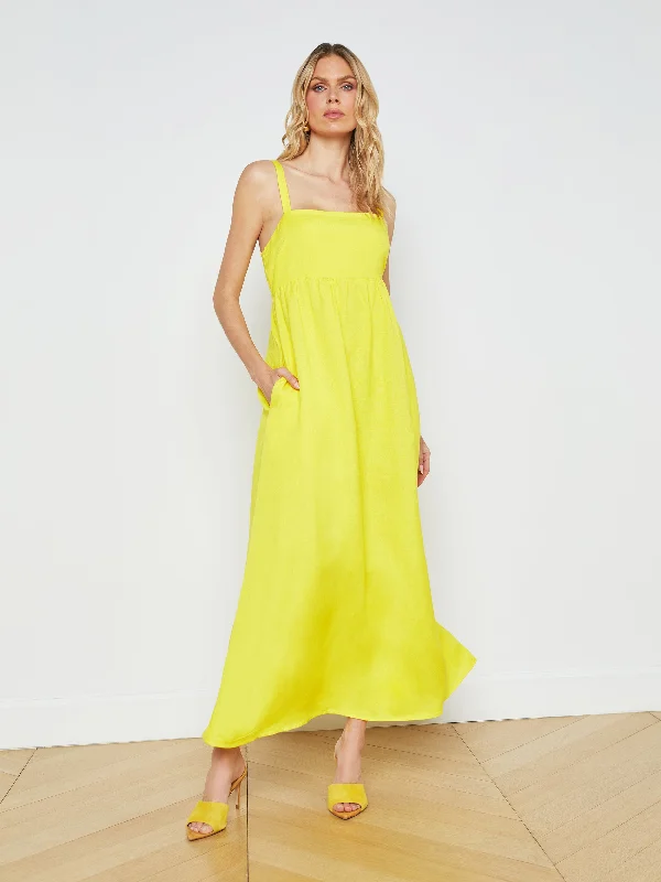 Jessamy Linen-Blend Maxi Dress Best maxi dresses for tall women