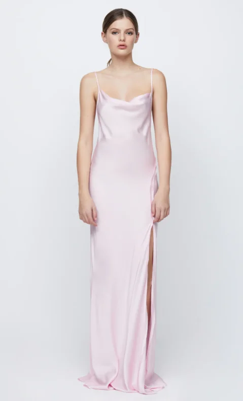 Joelle Split Maxi Dress - Quartz Pink Summer party maxi dresses