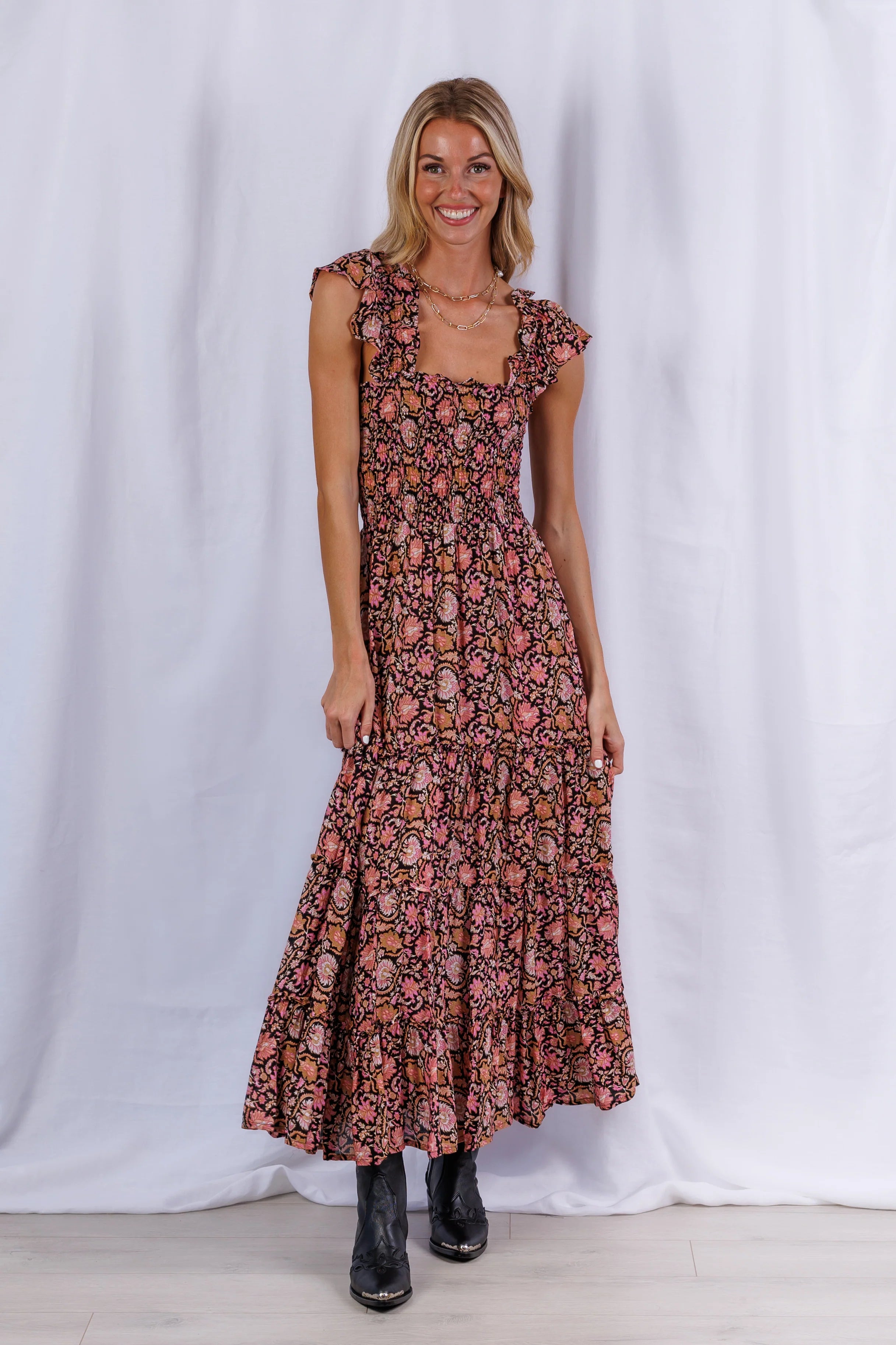West Maxi Dress in Zuri Edgy maxi dresses