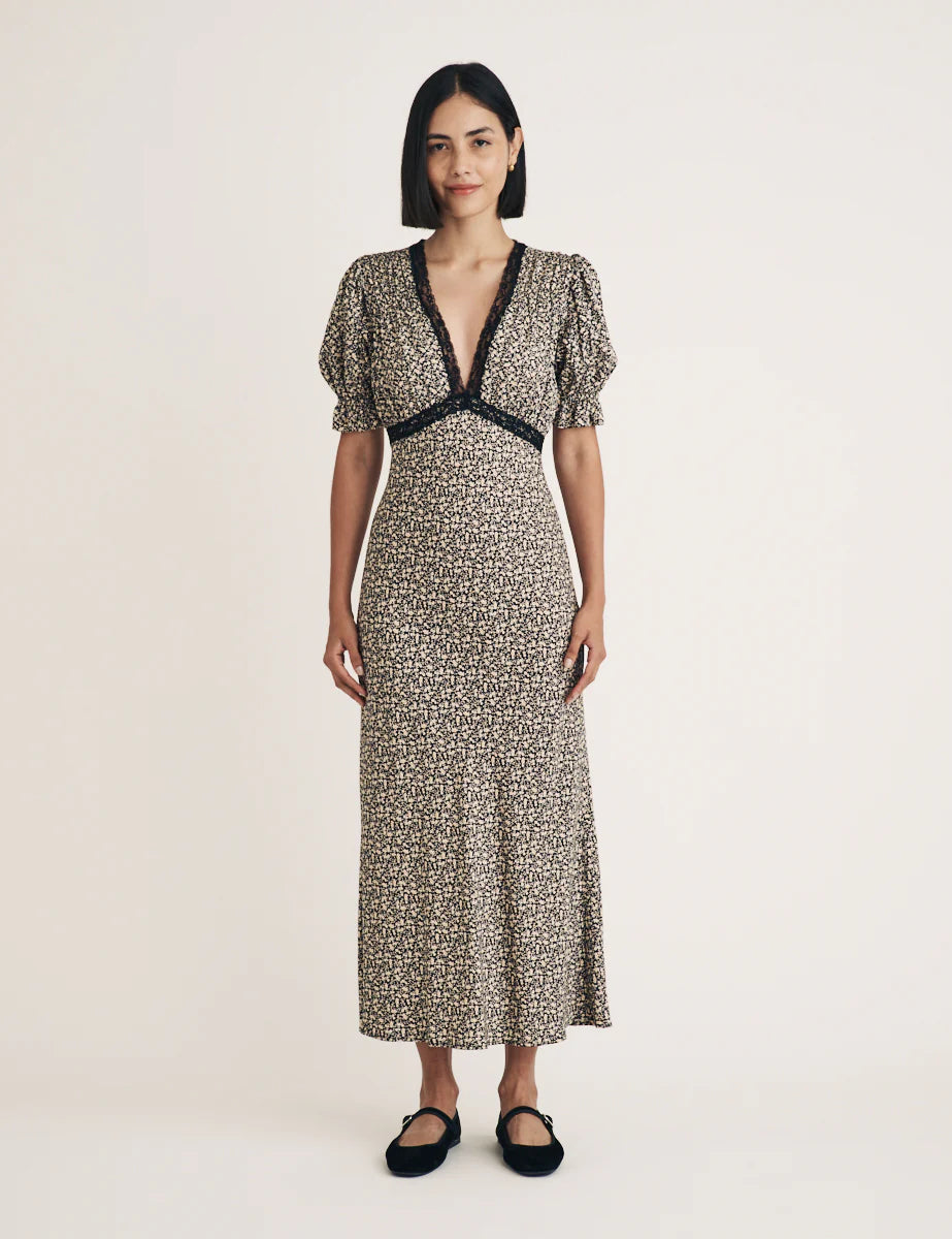 Angela Midi Dress Multi Floral Best midi dresses for plus size
