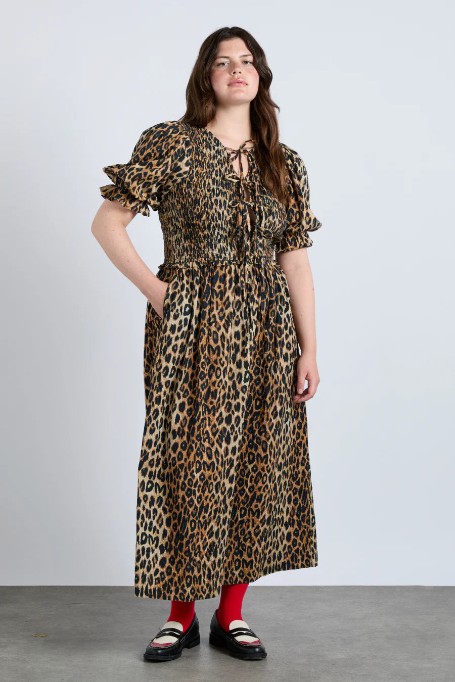 Bluebelle Midi Dress Leopard Print Women's trendy midi dresses sale