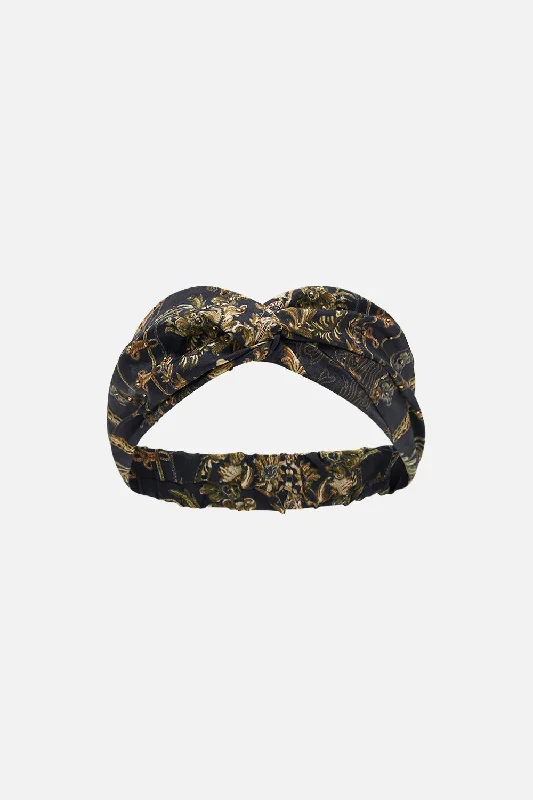 WOVEN TWIST HEADBAND THE NIGHT IS NOIR Comfortable unclassified dresses