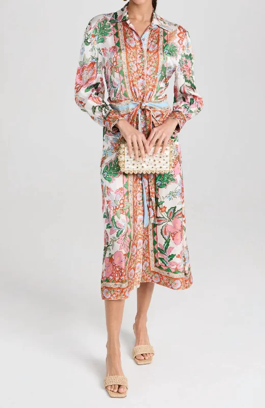 Kasbah Dress In Casablanca Border Neutral tone unclassified dresses