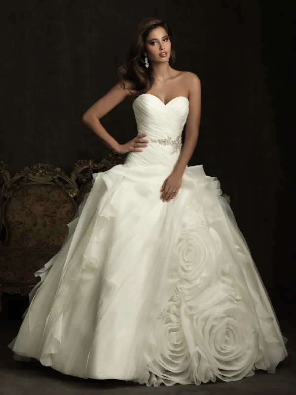 Other NWT Allure 8918 Gown in White/Silver Chic unclassified dresses