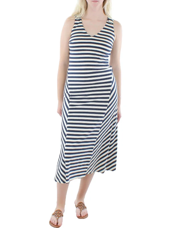 Womens Knit Striped Sheath Dress Striped unclassified dresses